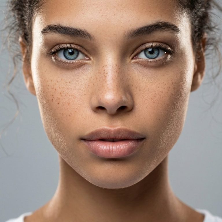 Virtueller Influencer Detailaufnahme eines virtuellen Influencers für digitales Branding, Content Creation und Social Media Marketing